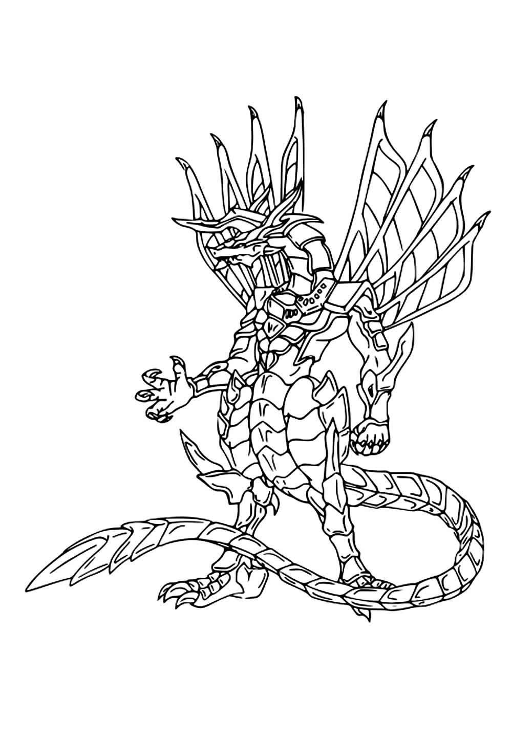 Desenho de Bakugan para imprimir