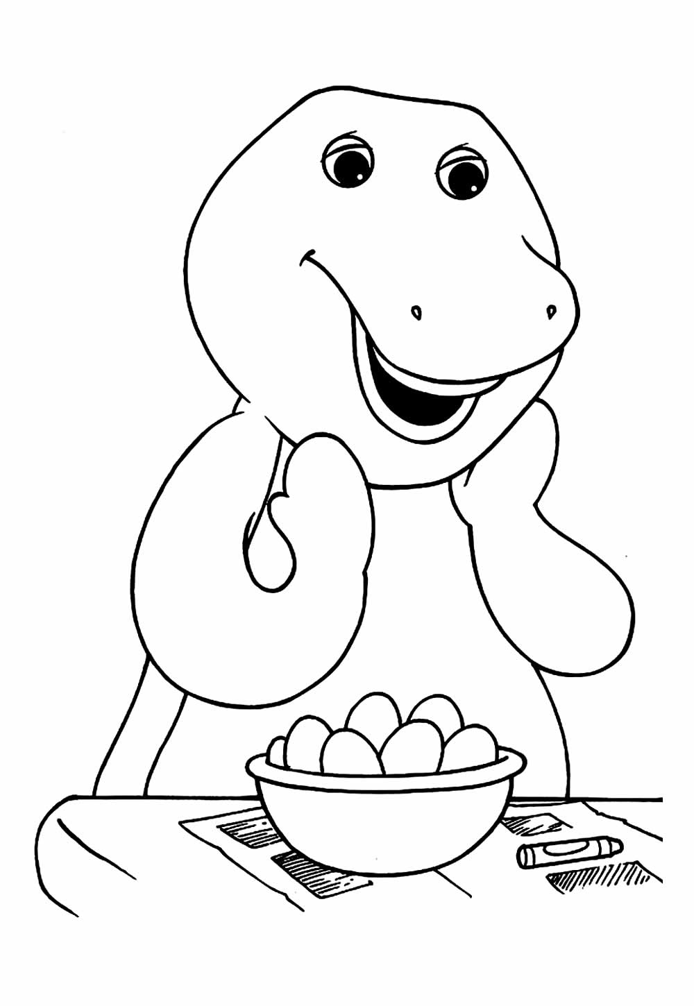 Barney e Seus Amigos para colorir - Desenhos