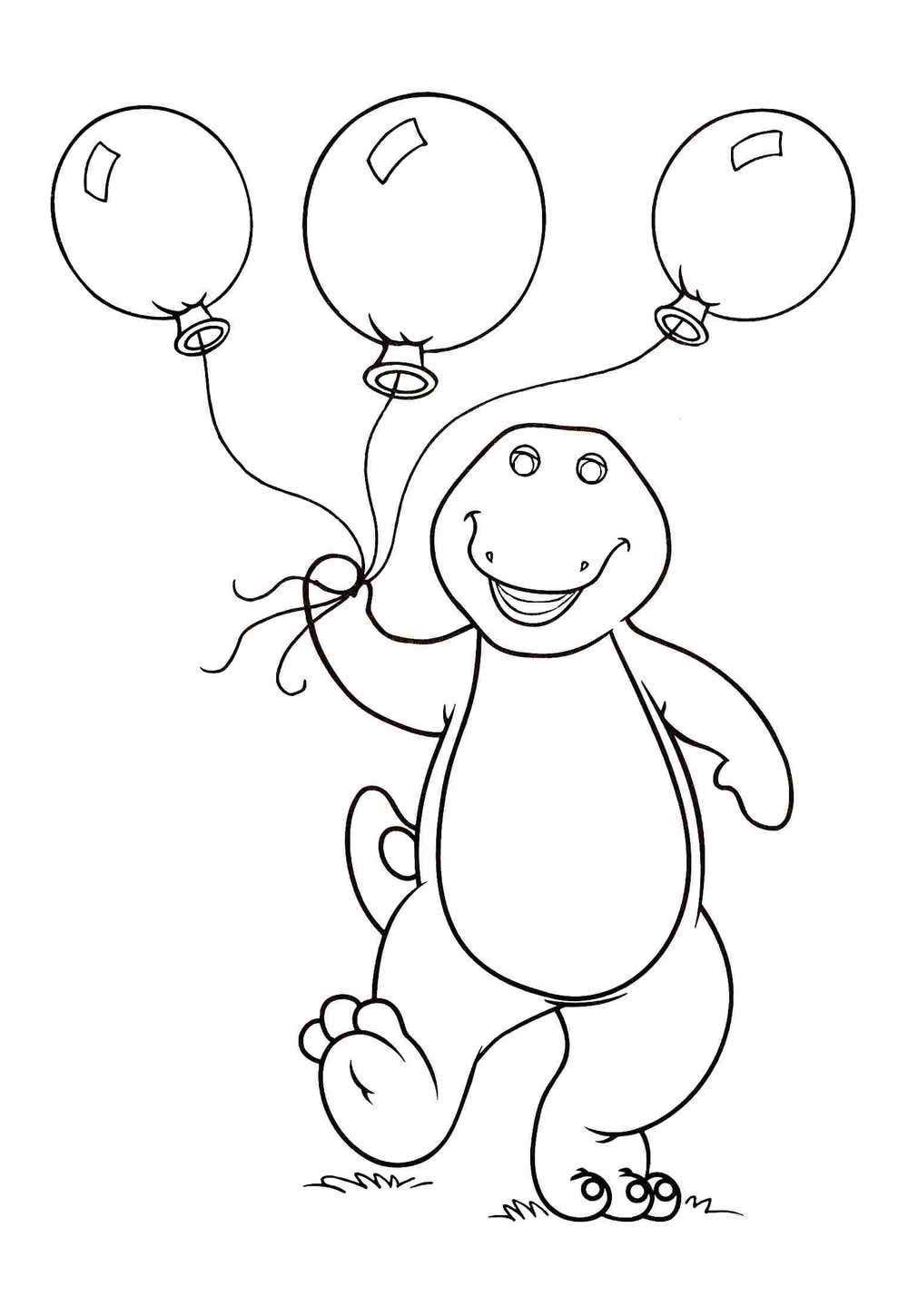 Desenho de Barney e Seus Amigos