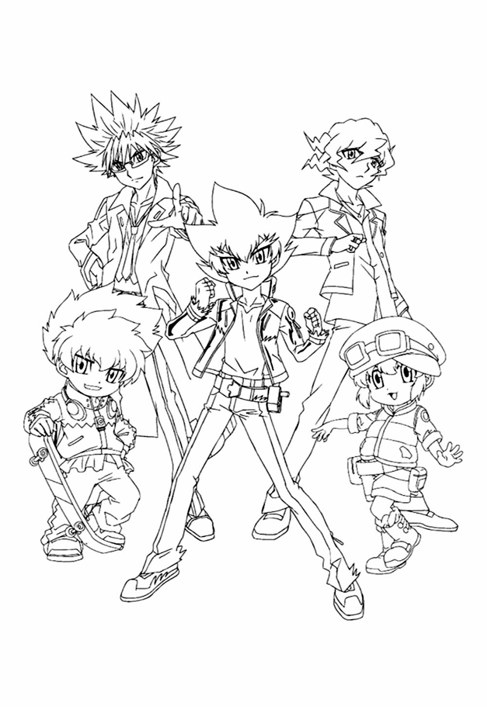 Desenho de Beyblade para colorir