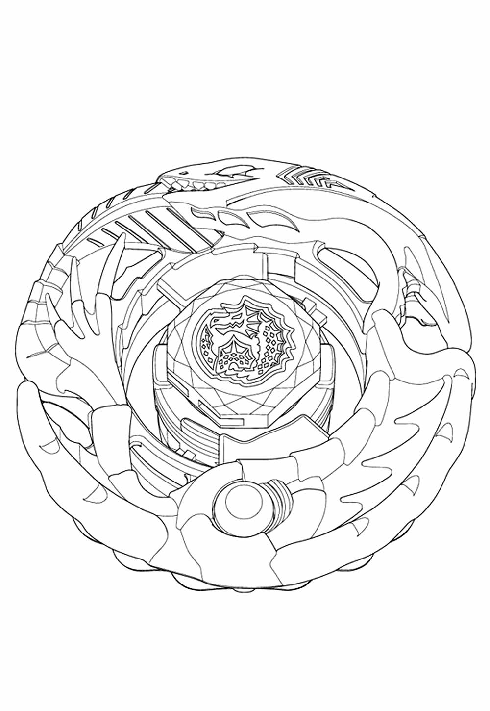 Beyblade para colorir