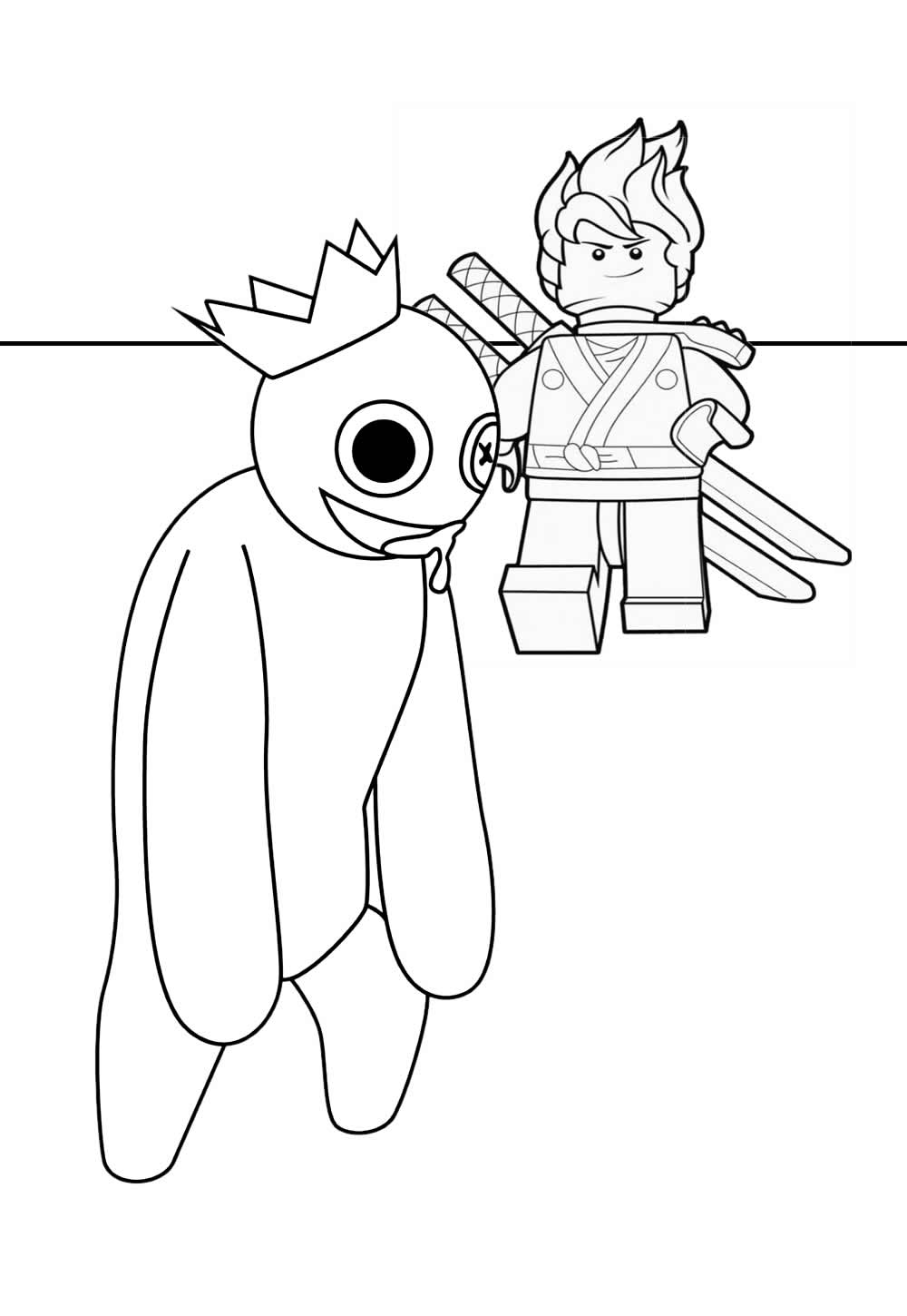Desenhos Rainbow Friends Colorir e Pintar