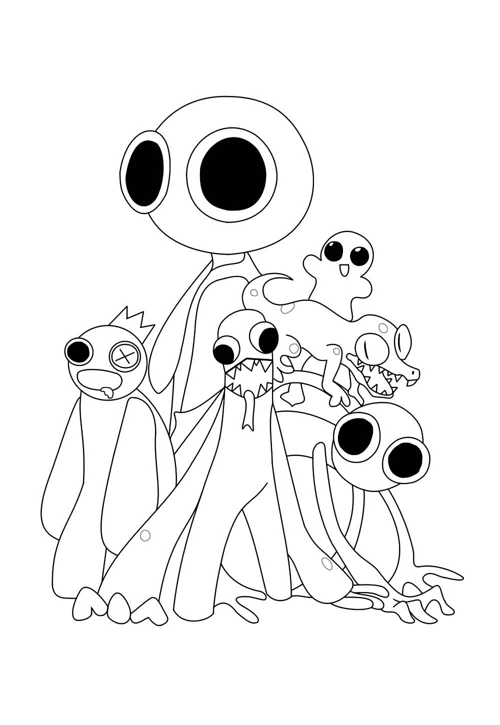 Rainbow Friends para pintar