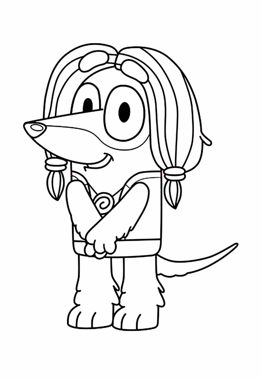Bluey para pintar