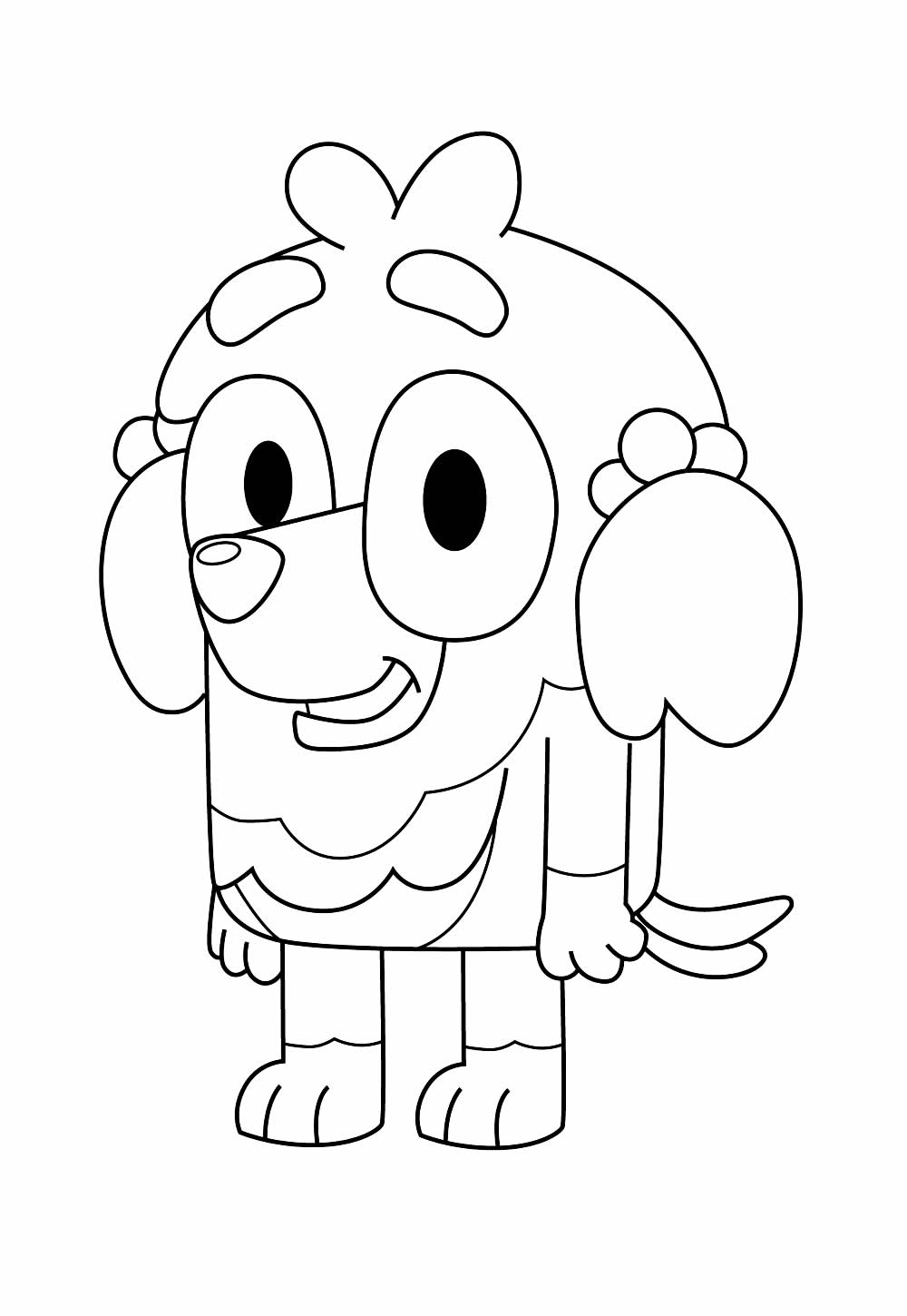 Desenho de Bluey para colorir