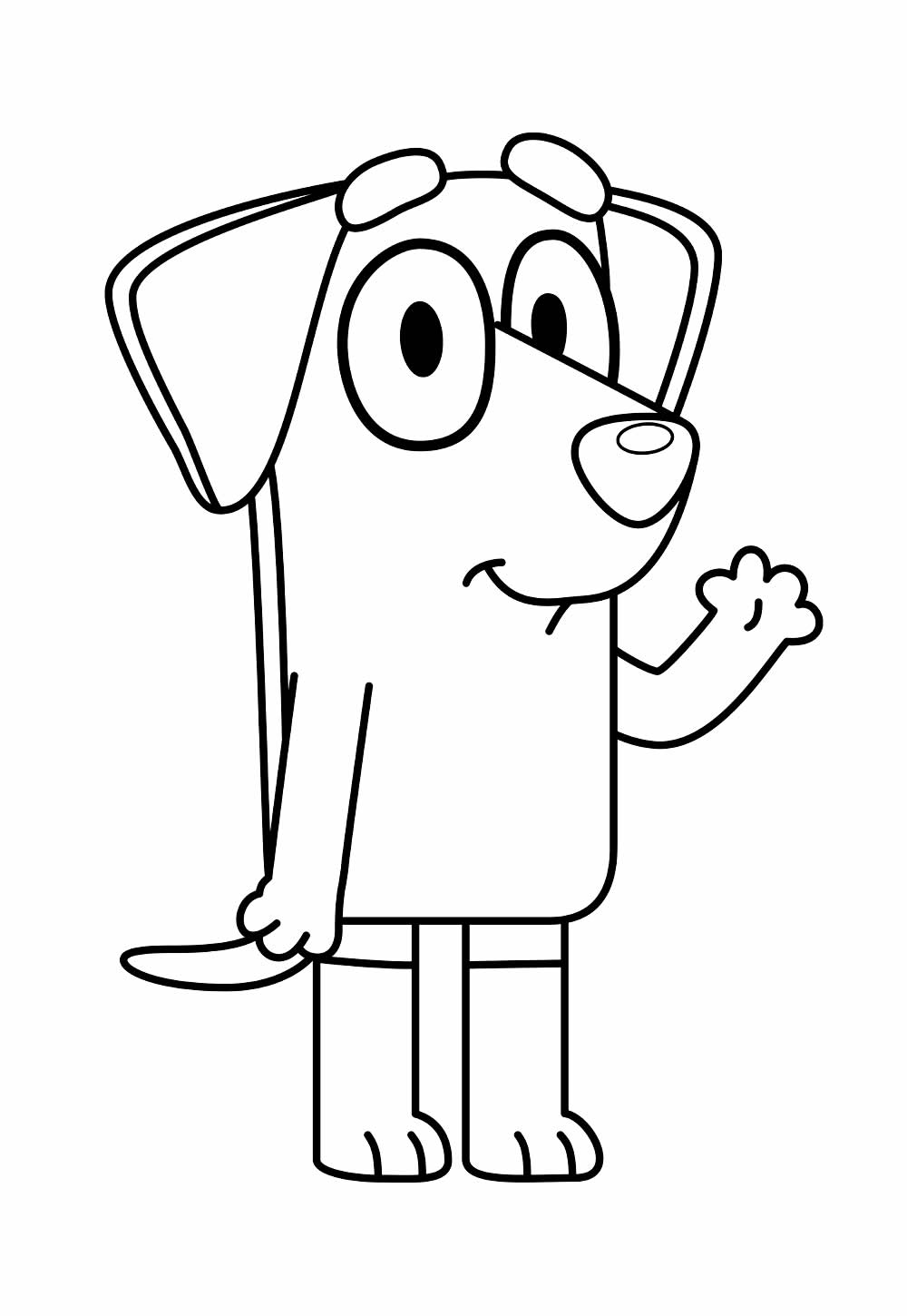Bluey para colorir