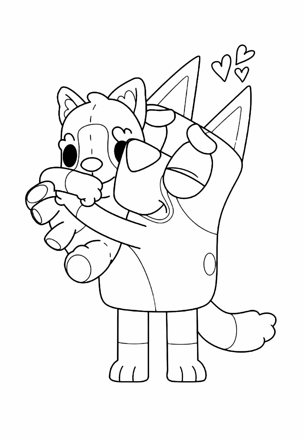 Desenho de Bluey para colorir
