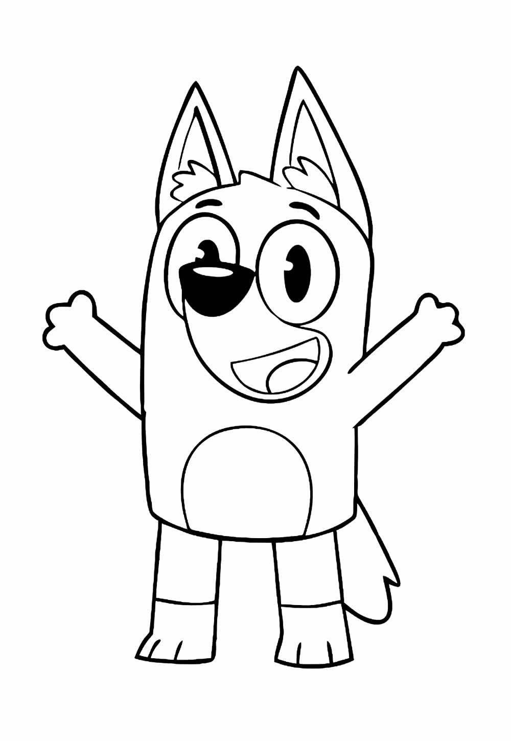 Desenhos de Bluey para colorir e pintar