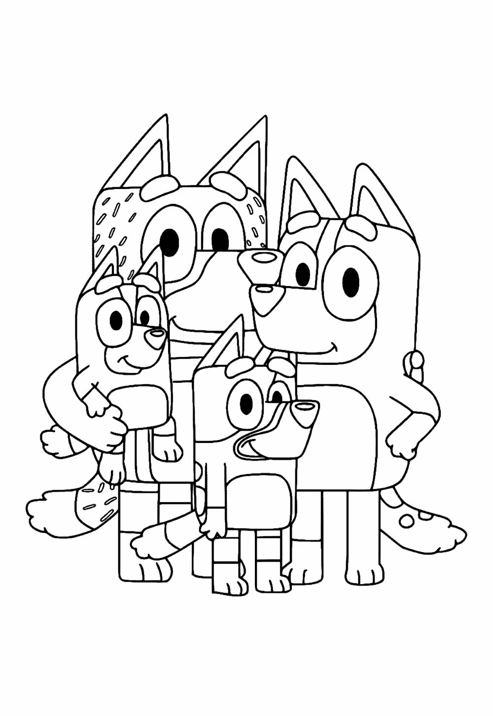 Bluey para colorir