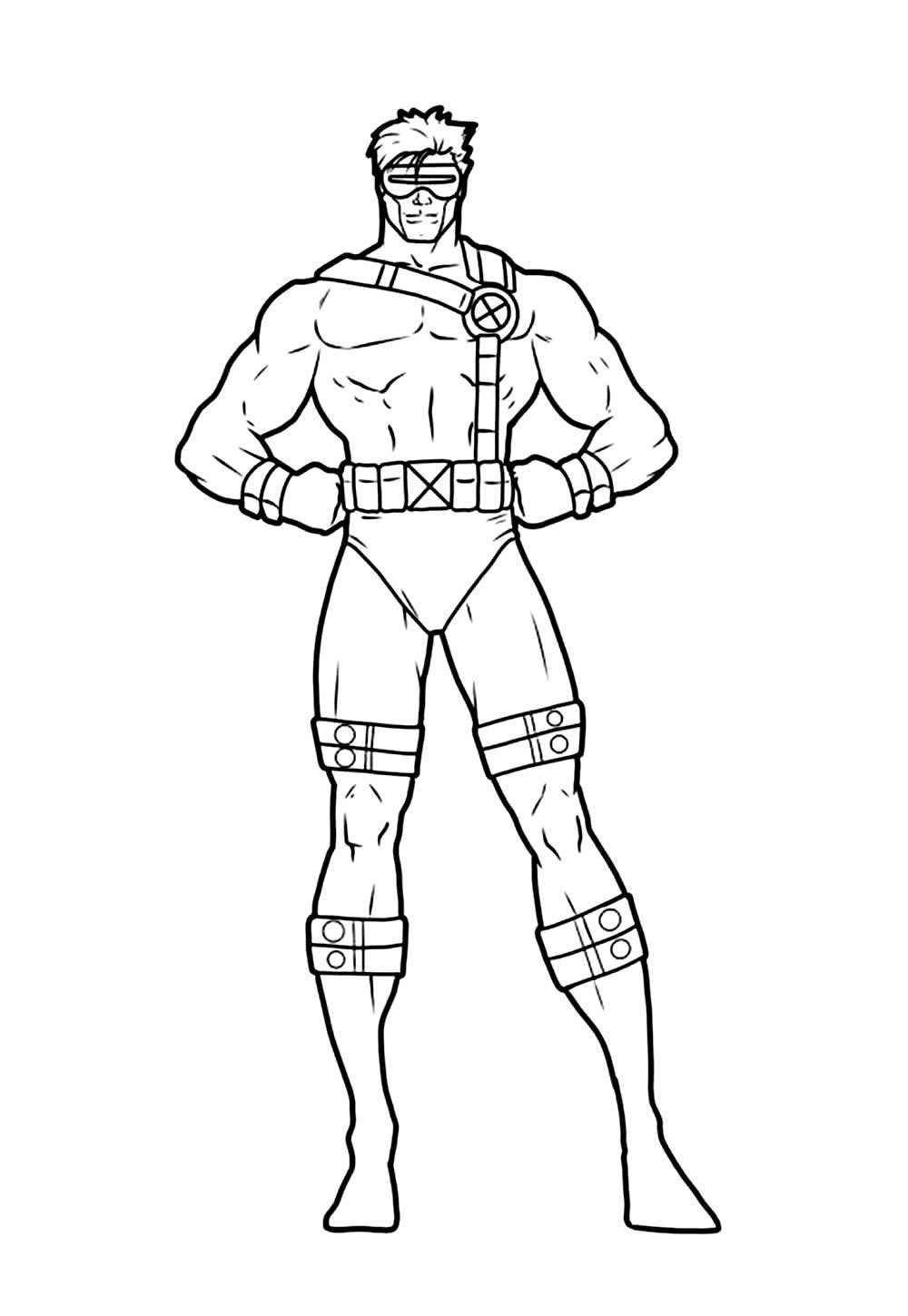 Desenho de Ciclope para colorir