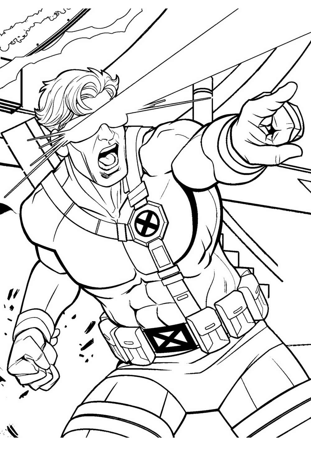 Desenhos Ciclope Colorir - X-Men