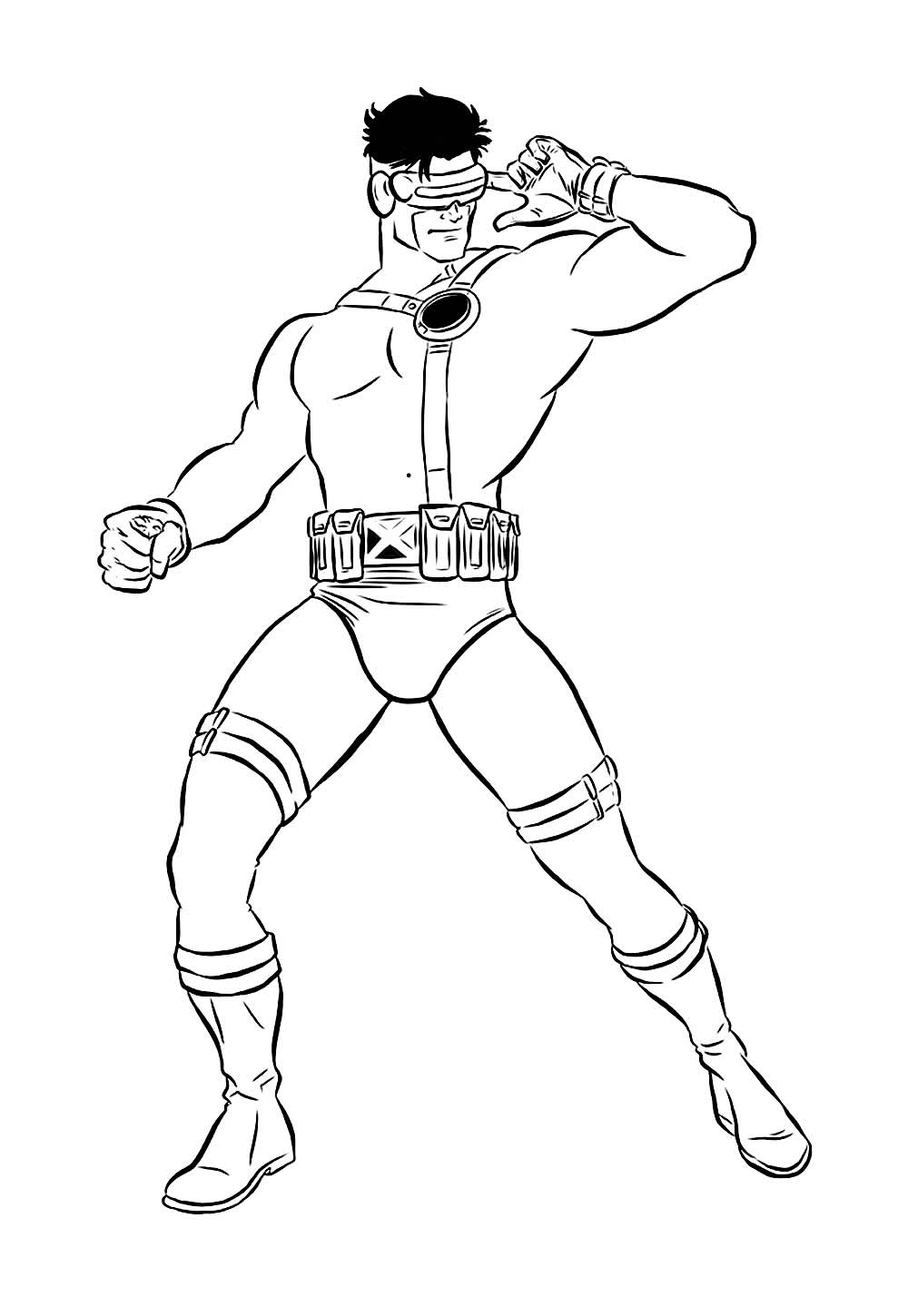 Desenho de Ciclope para imprimir