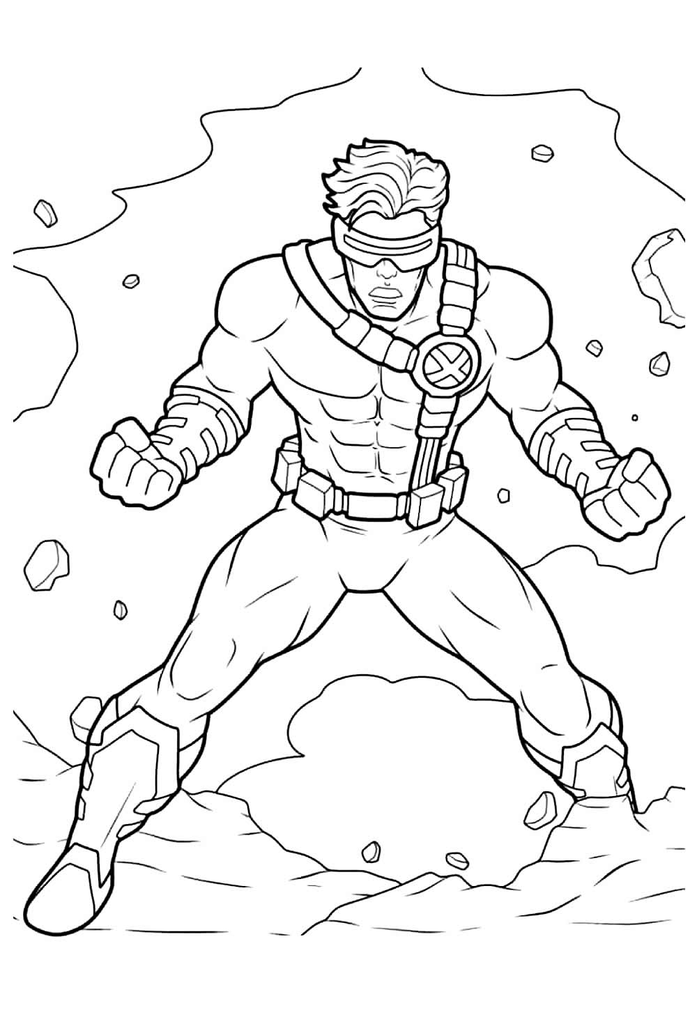 Desenho de X-Men para colorir