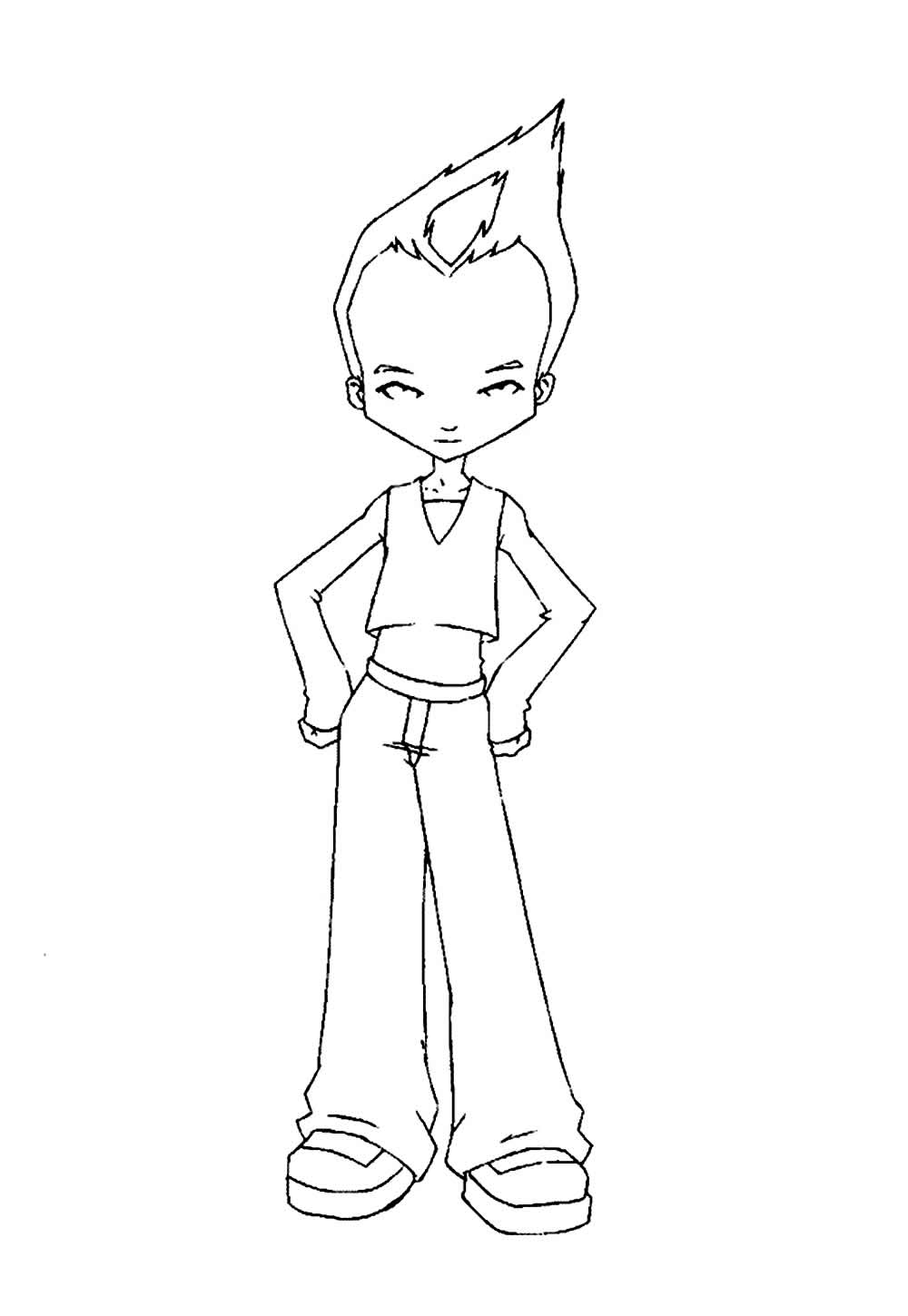Desenho de Code Lyoko para colorir