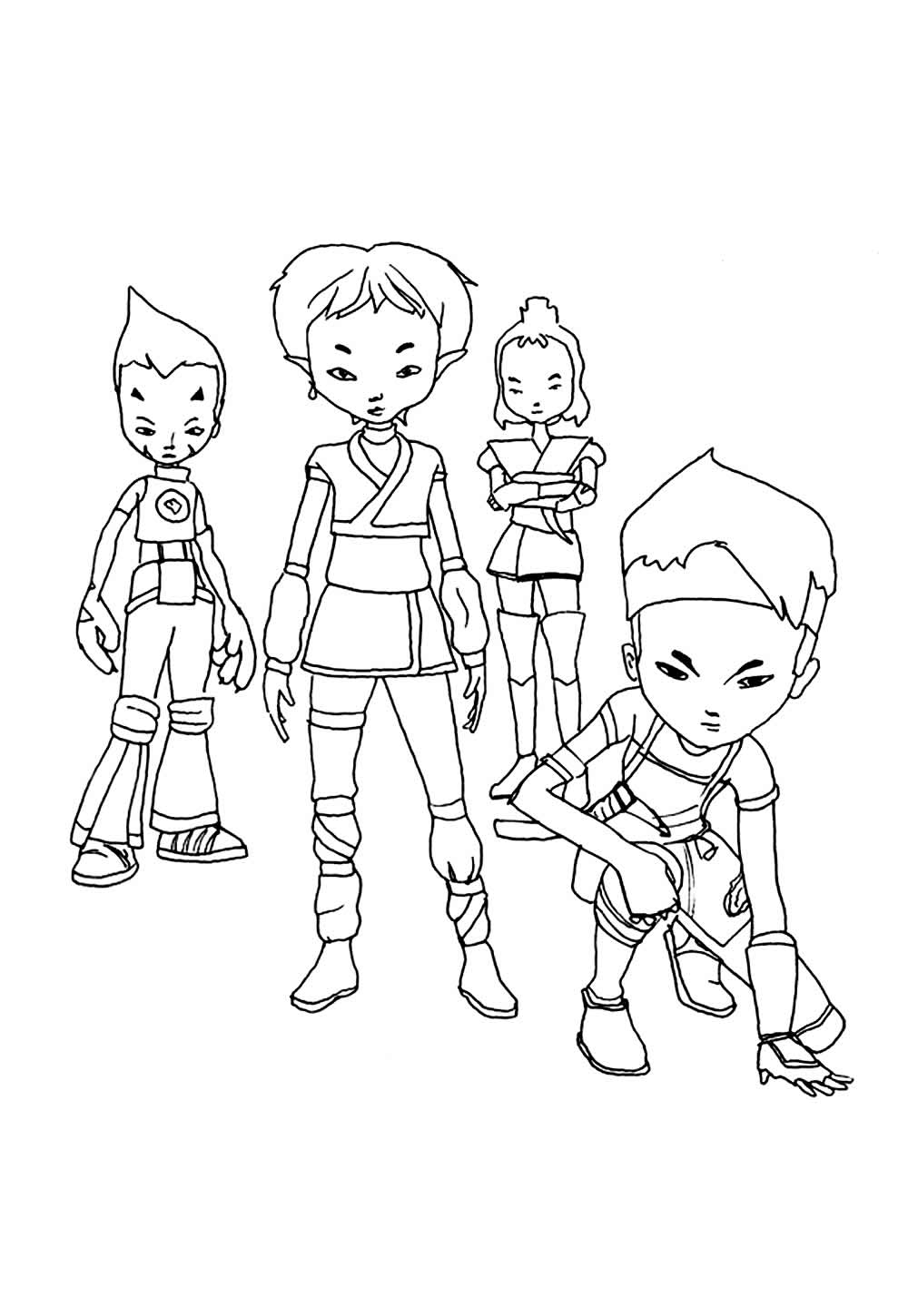 Desenho de Code Lyoko para pintar