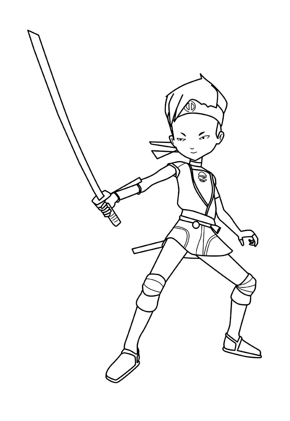 Desenho de Code Lyoko para colorir