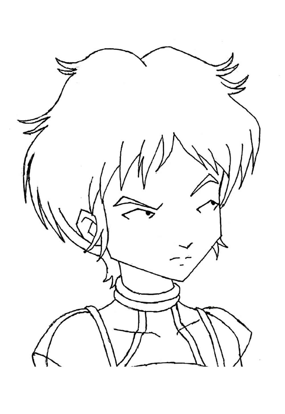 Desenho de Code Lyoko para colorir em PDF