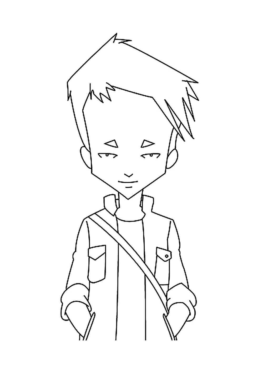 Desenho de Code Lyoko para pintar