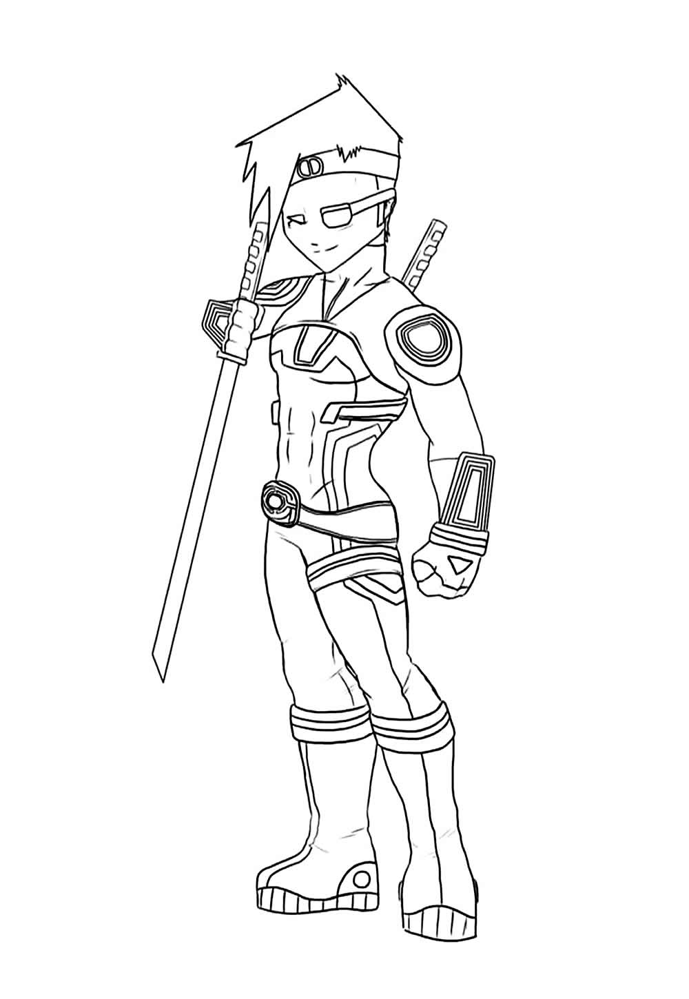 Code Lyoko para colorir