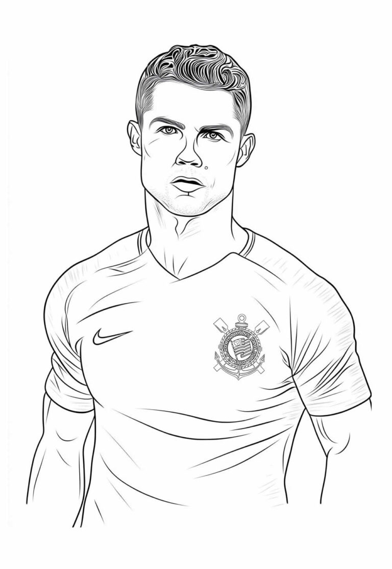 Desenhos de Corinthians para colorir - Bora Colorir