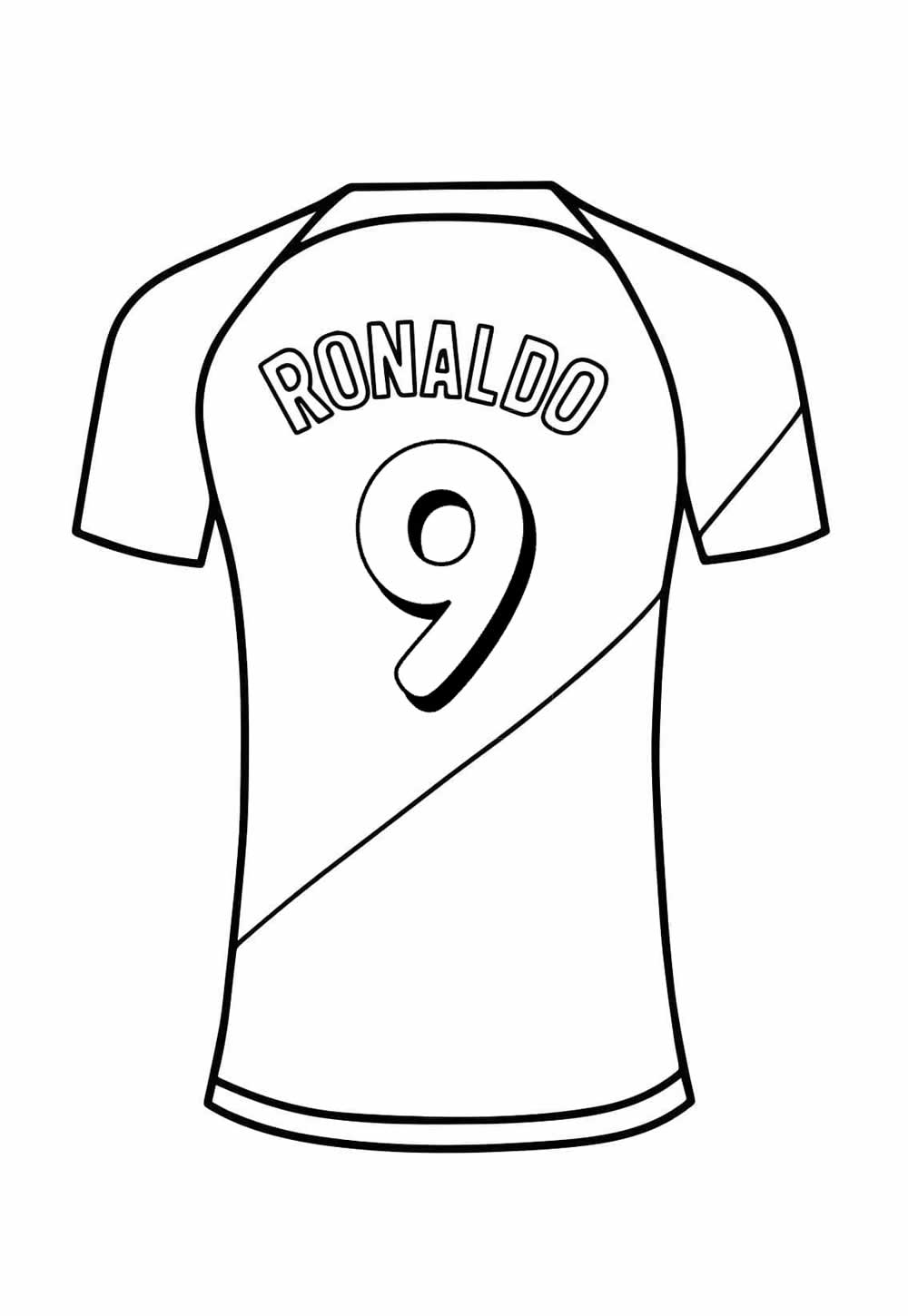 Desenho para colorir Ronaldo - Corinthians