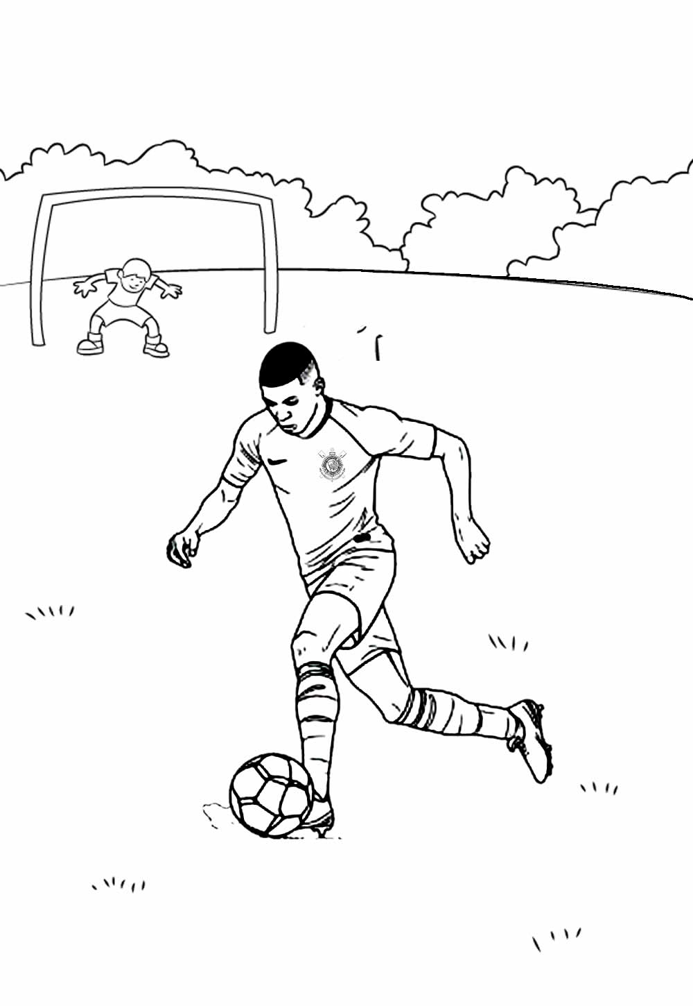 Desenho de Corinthians para pintar
