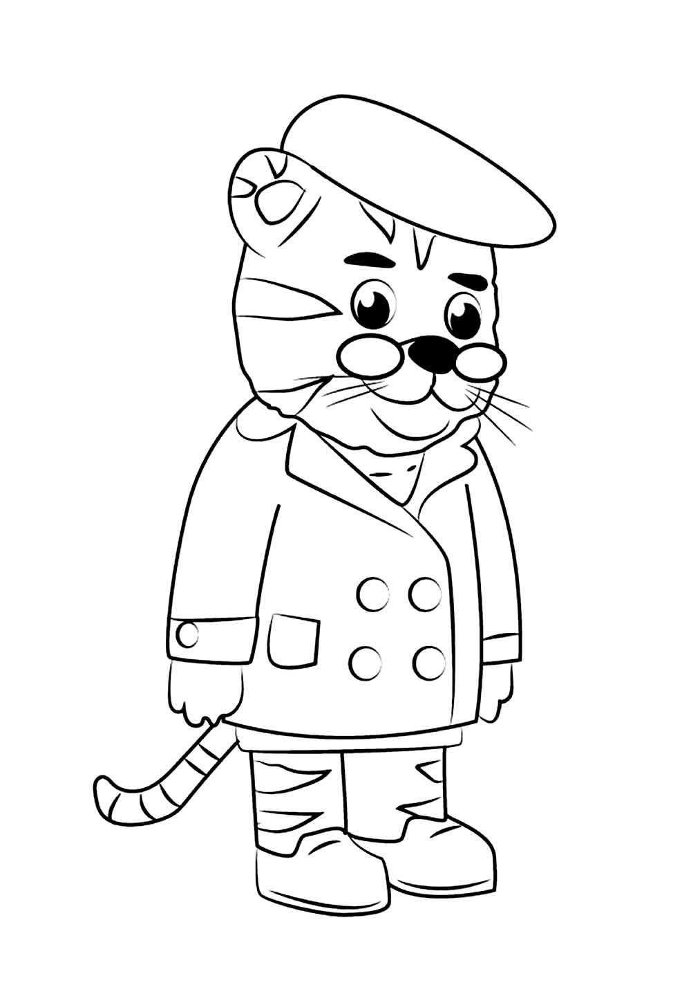 Desenho de Daniel Tigre para pintar