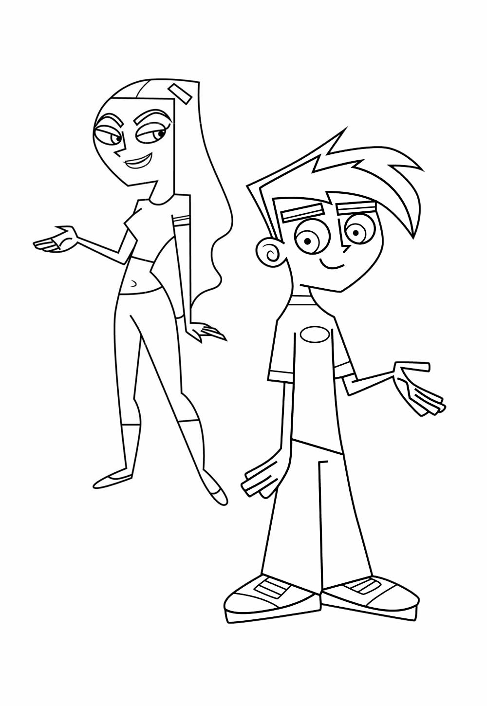 Desenho de Danny Phantom para colorir