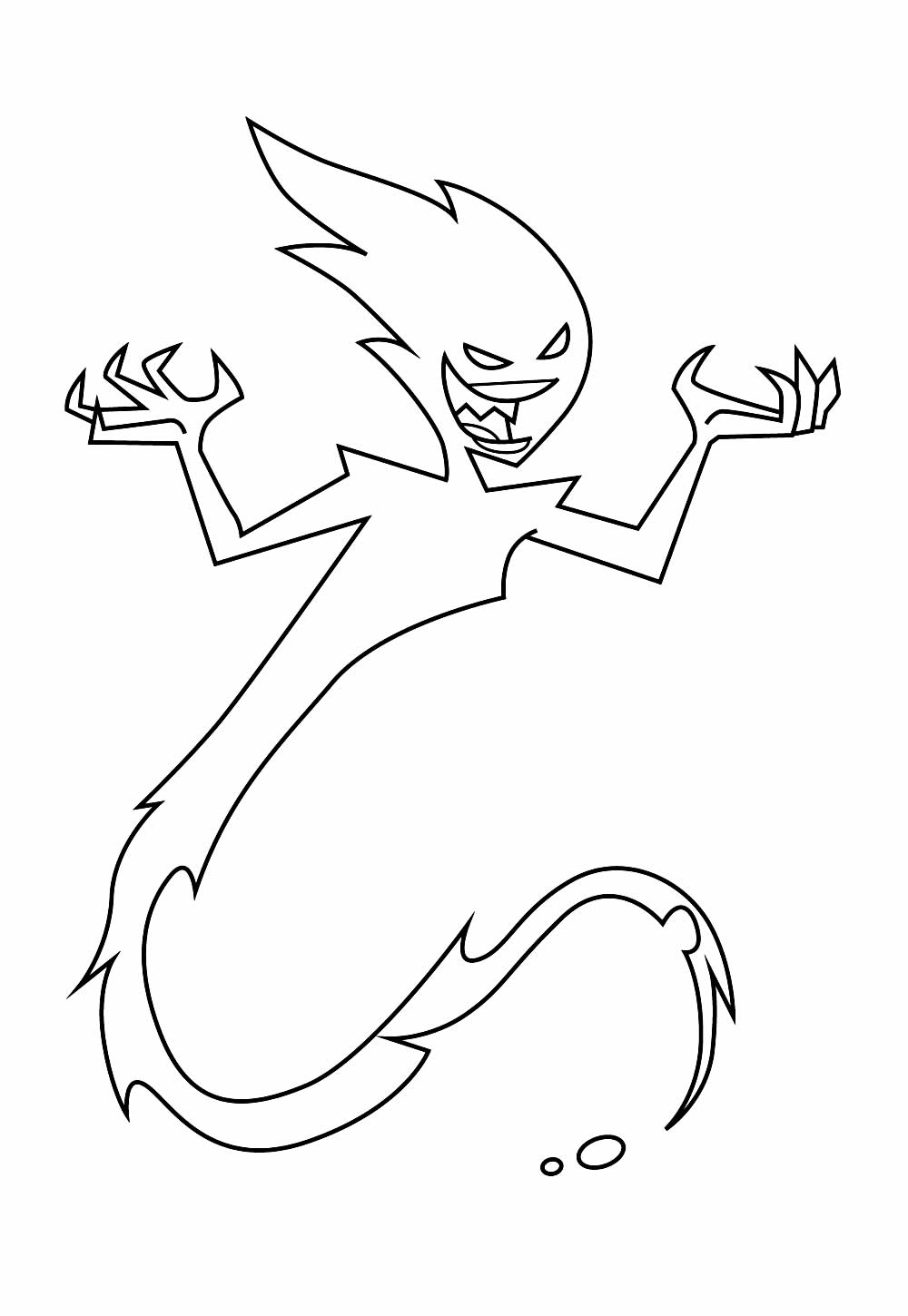 Desenho de Danny Phantom para pintar