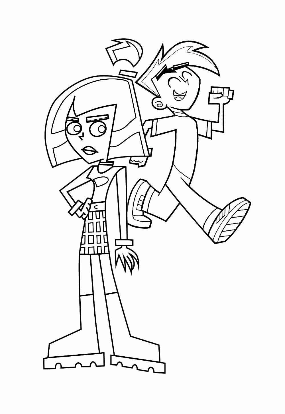 Desenho de Danny Phantom para colorir