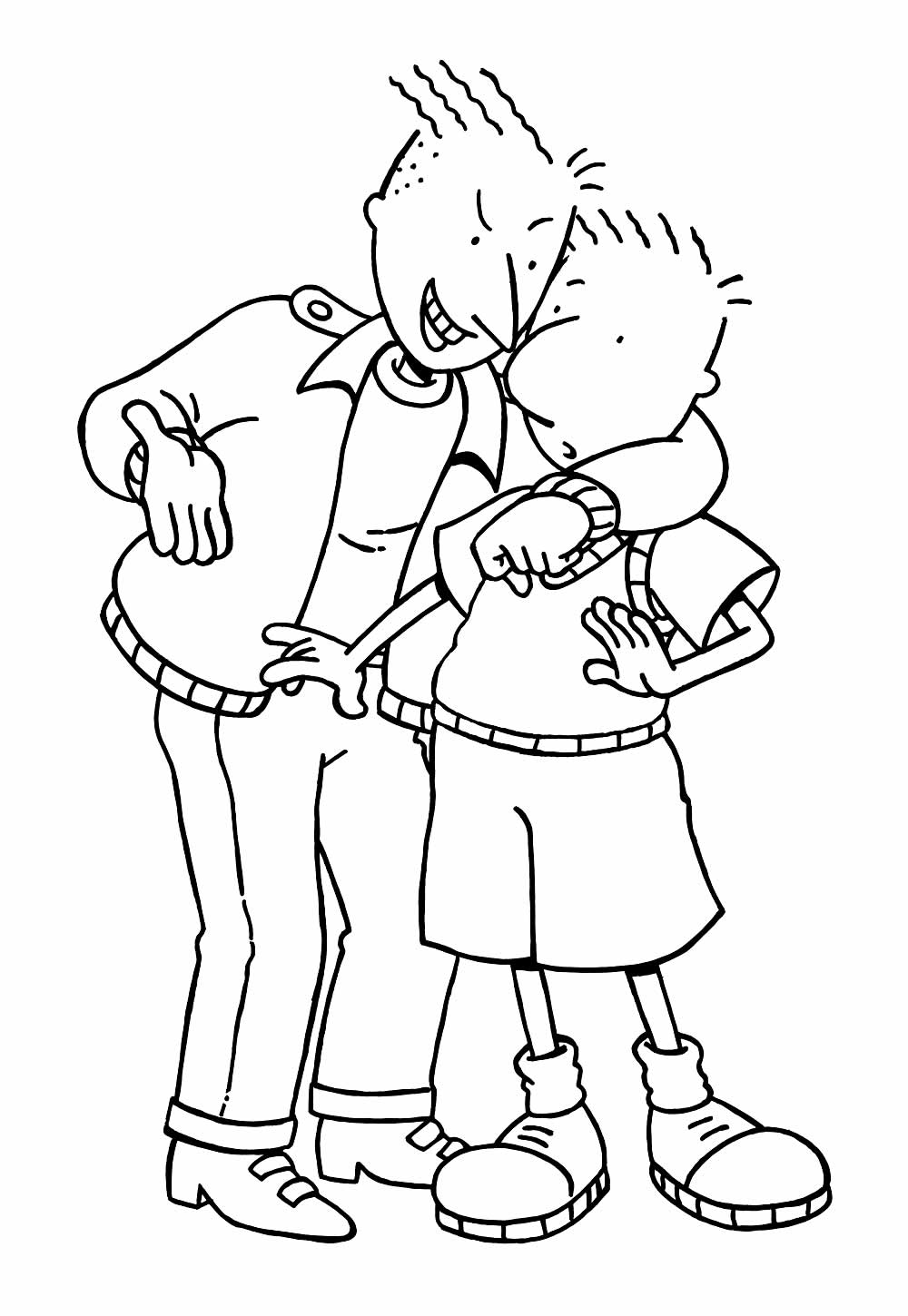 Desenho de Doug para pintar