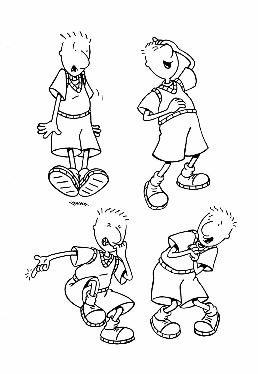 Desenhos de Doug para colorir