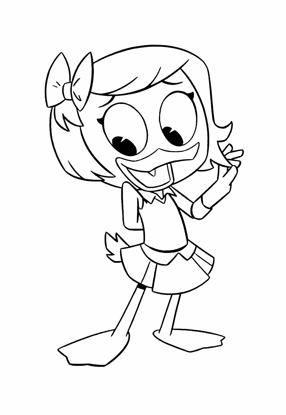 Desenho de DuckTales para pintar