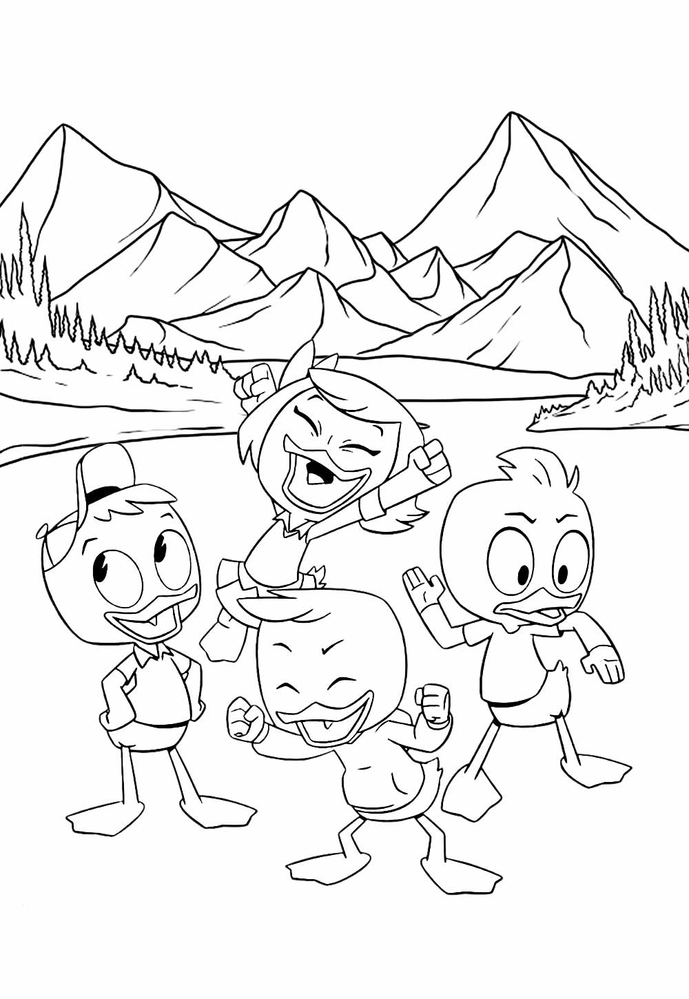 Desenhos de DuckTales: Os Caçadores de Aventura para colorir