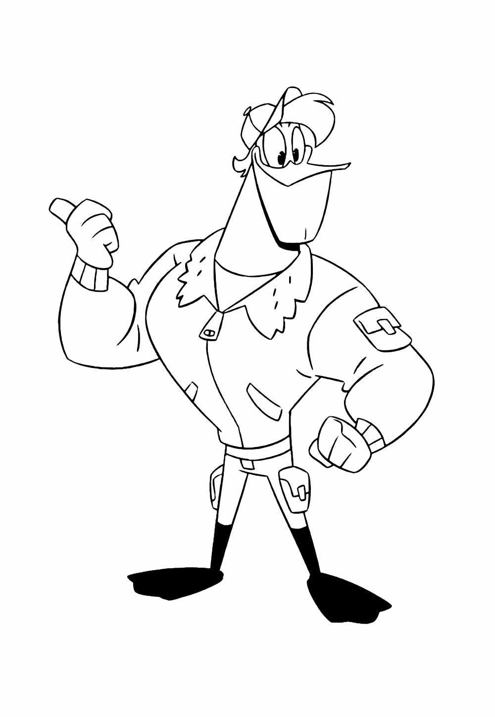 Desenho de DuckTales para pintar