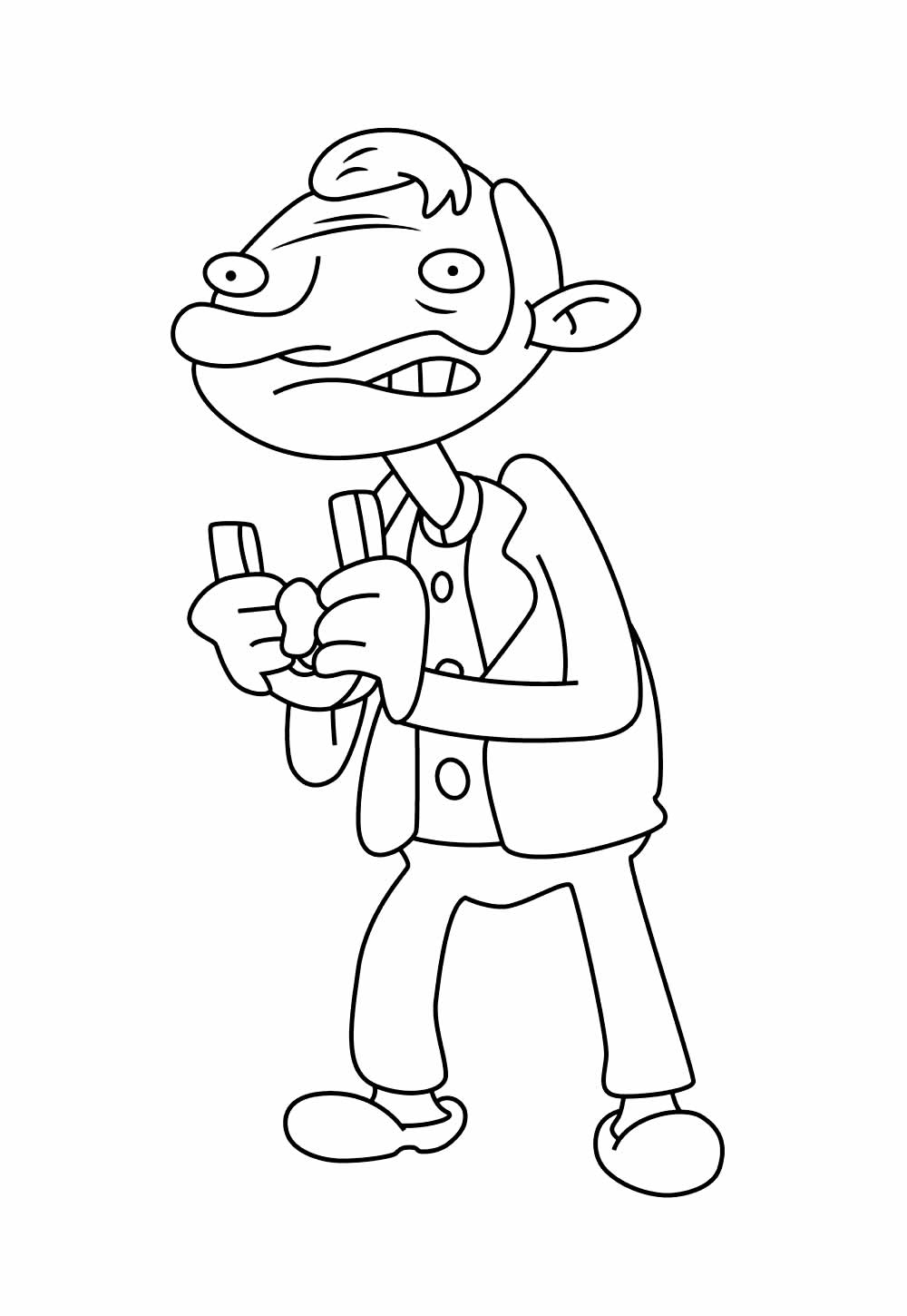 Desenho de Ei Arnold para colorir e pintar