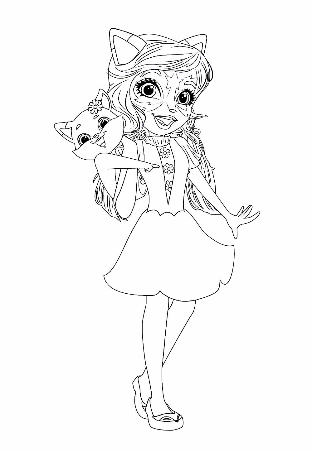 Desenho de Enchantimals para colorir e pintar