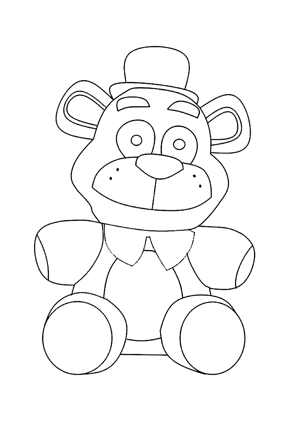 Desenho de Five Night at Freedy para pintar