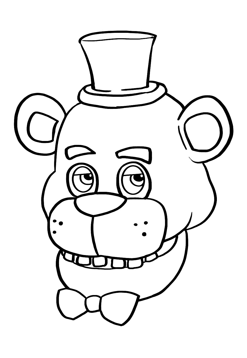 Desenho de Five Nights at Freedys para pintar