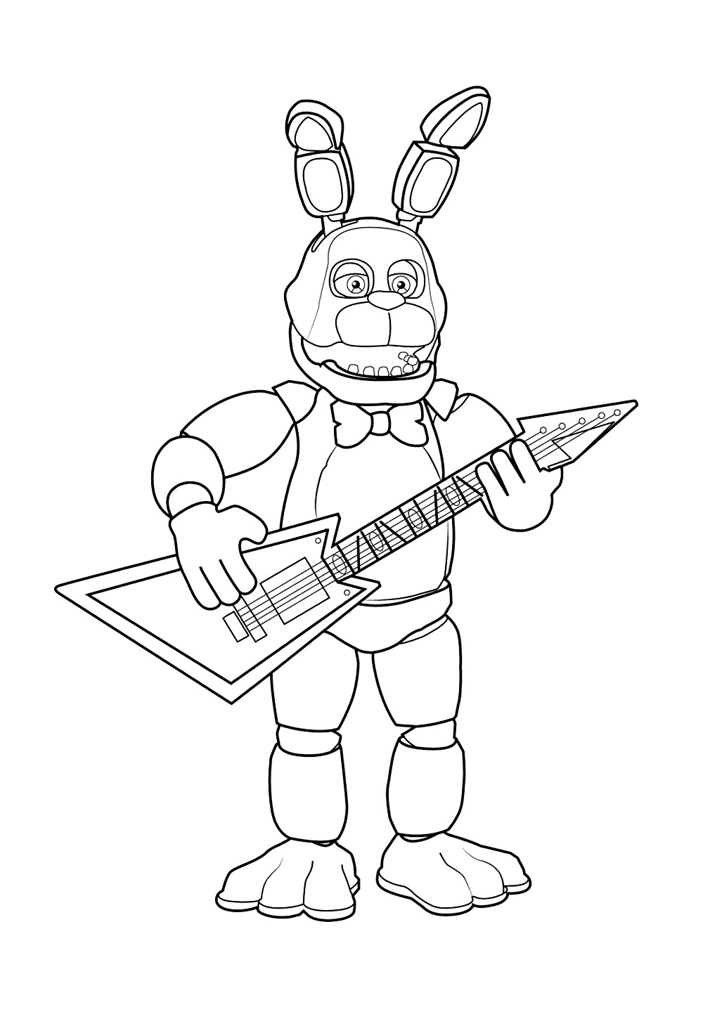 Desenho de Five Nights at Freedys para imprimir e colorir