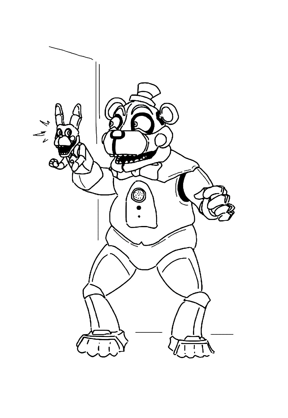 Five Nights at Freedys - Desenhos para colorir