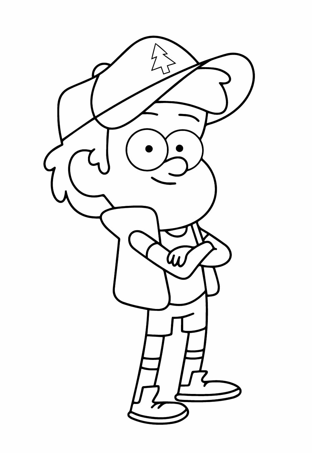 Desenho de Gravity Falls para colorir