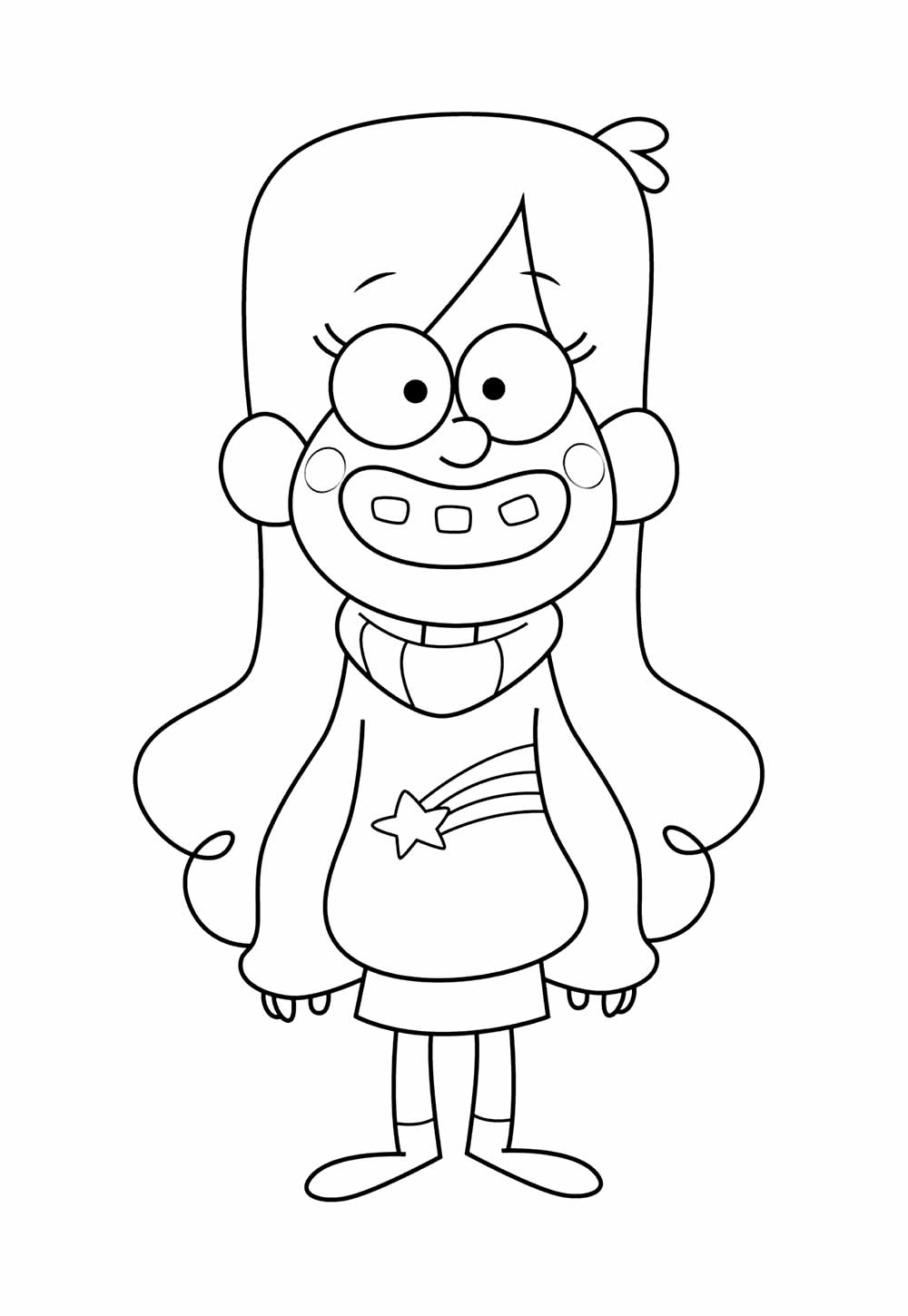 Gravity Falls para imprimir e colorir