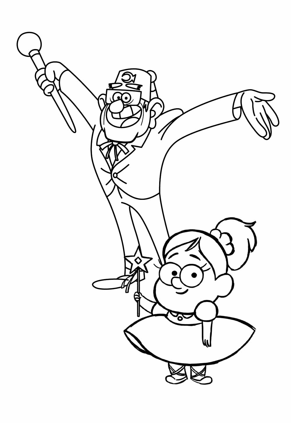 Desenhos Gravity Fall Colorir