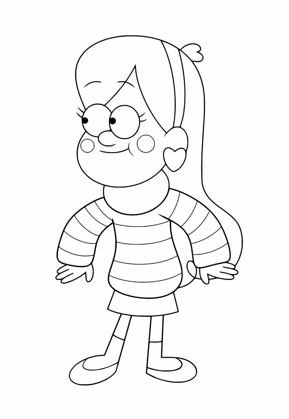 Desenho de Gravity Falls para pintar