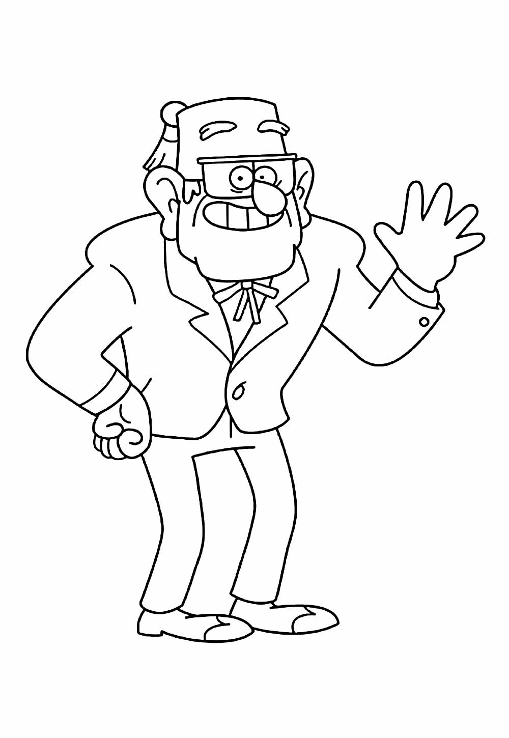 Desenho de Gravity Falls para imprimir