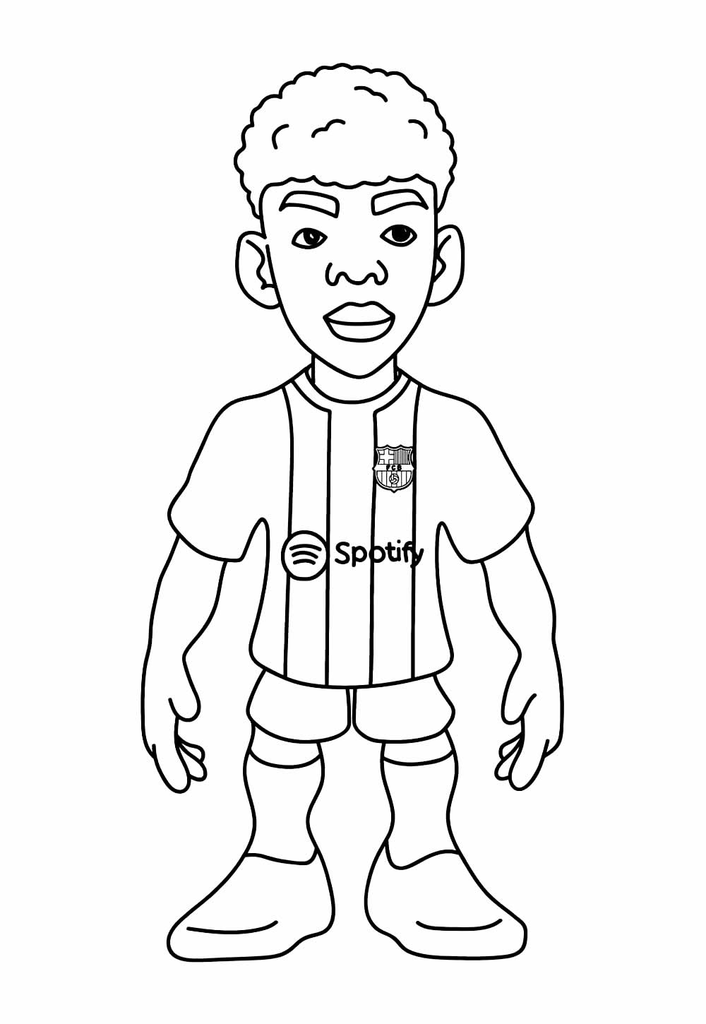 Desenho Barcelona Lamine Yamal