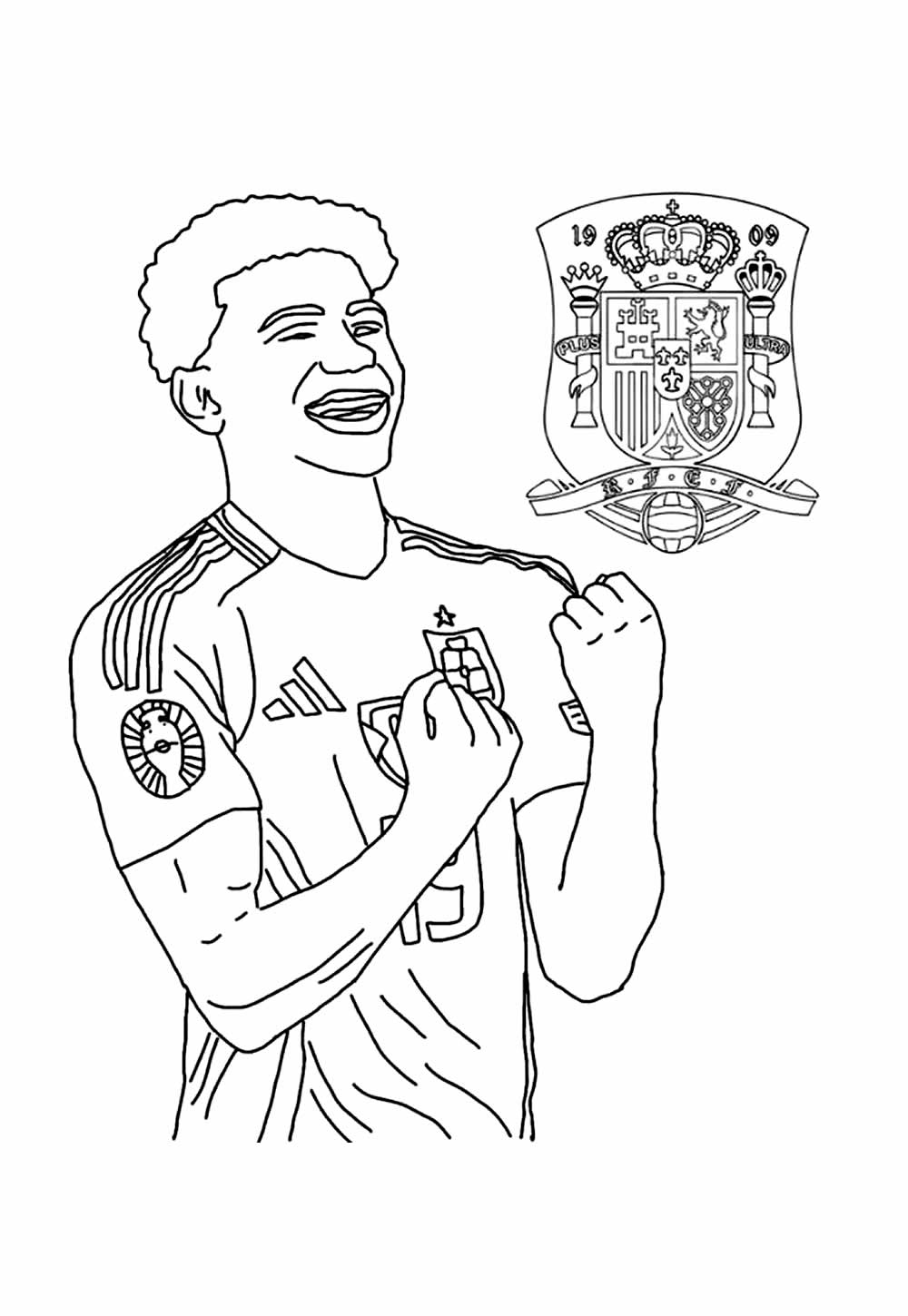 Desenho Pintar Lamine Yamal