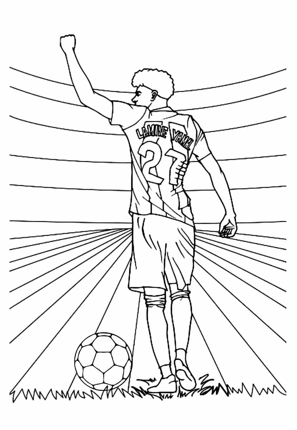 Desenhos Colorir Lamine Yamal