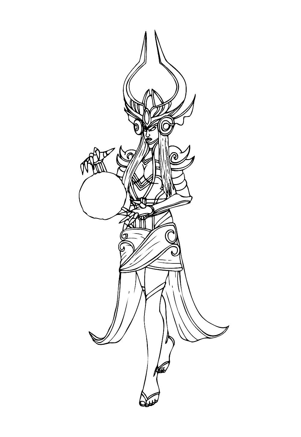 Desenho de LOL para pintar